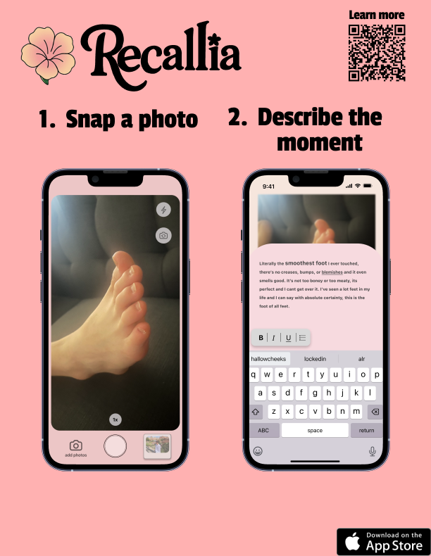 Recallia campus poster — how it works