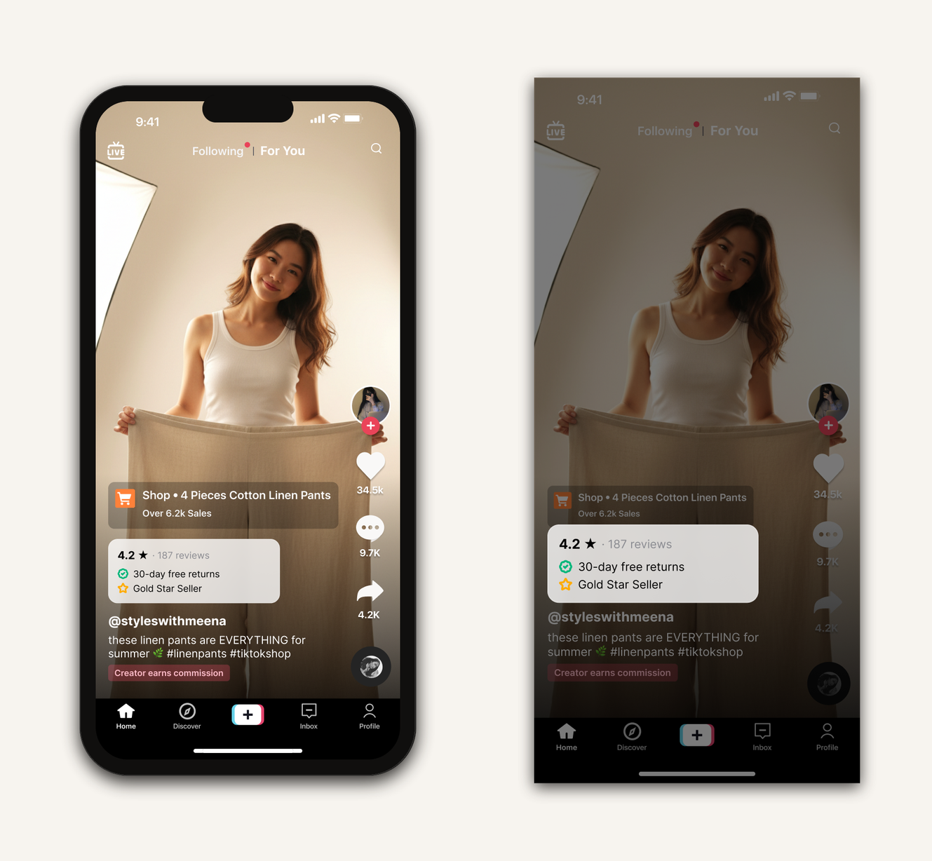 Video Trust Preview — the TikTok video next to the enlarged trust preview feature